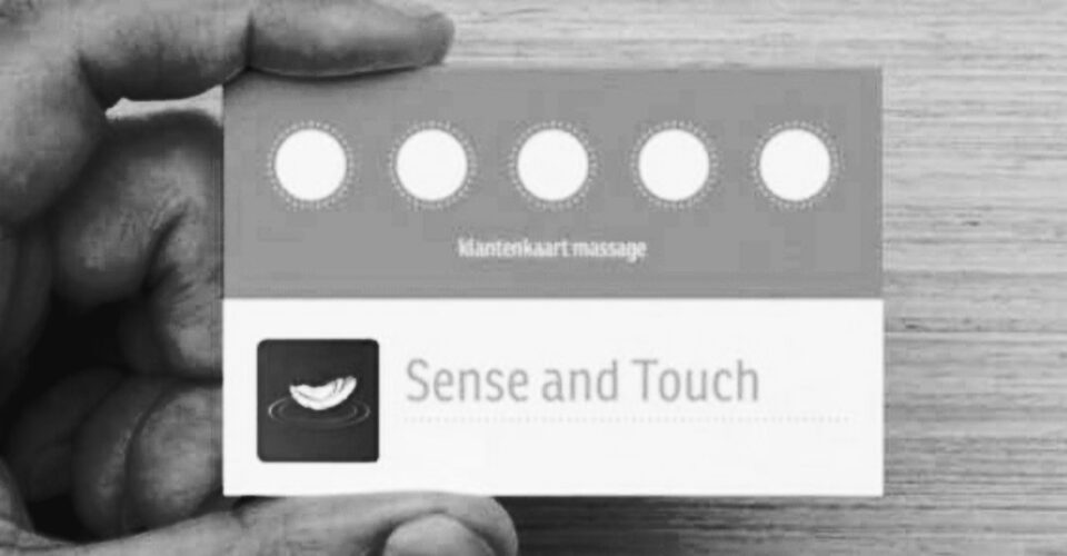 Klantenkaart massage